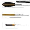 e5e10 33inch Wooden Arrows Handmade Archery Target Arrows with Field Points for Recurve Bow Longbow Hunting Practice with Turkey Feather Fletching 12PACK (Black) view 3