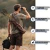 e5e10 33inch Wooden Arrows Handmade Archery Target Arrows with Field Points for Recurve Bow Longbow Hunting Practice with Turkey Feather Fletching 12PACK (Black) view 4