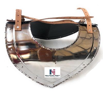 Medieval Knights Warrior Gorget Neck Plate Armor Costume