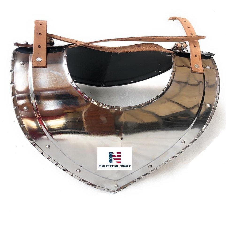 Medieval Knights Warrior Gorget Neck Plate Armor Costume