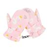 American Trends Lined Fleece Toddler Mittens Kids Winter Warm Gloves Child Ski Gloves Waterproof Snow Baby Mitten for Boys Girls Pink Swan M view 2