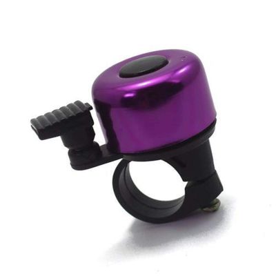 Bicycle Accessories Bicycle Bell Alloy Mountain Road Bike Horn Sound Alarm for Safety Cycling Handlebar Metal Ring Bicycle Bike Accessories Bike Parts (Color : Violet)
