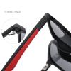 COTIA Men's Polarized Full Reading Sunglasses Square TR Frame Fashion Two-tone Temples Outdoor Sports Presbyopic Sun Glasses (black red, 2.0) view 4