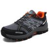 Mens Walking Shoes Lightweight Non-Slip Hiking Shoes Breathable Lace Up Trainers for Trekking Gym Runnin Black-EU40/US7.5 view 1