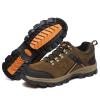 hongrenamz Hiking Boots Mens Trekking Shoes Walking Lightweight Outdoor Mountain Low-top Trainers Lace up Sneakers Brown-EU44/US10 view 3
