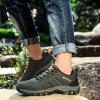 Men's Lightweight Walking Trainers Hiking Trekking Shoes Breathable Low Rise Outdoor Shoes Green-EU42/US8.5 view 2