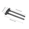 Universal Bike Bottle Cage Mounting Base, Silicon Water Bottle Cup Mounting Base, Environmentally Friendly, 1PCS Black view 2