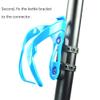 Universal Bike Bottle Cage Mounting Base, Silicon Water Bottle Cup Mounting Base, Environmentally Friendly, 1PCS Black view 4