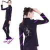 LIUHUO Figure Skating Spiral Jacket Pants Fleece Pants for Girls Black Pants for Women 8-10 Years view 4