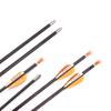 24 Inch Arrow 400 Spine Arrow Target Practice Arrow Hunting Arrow Carbon Arrows Compound Bow Recurve Bow Adult Youth Archery Indoor Outdoor Shooting Bullet Tip 12pc view 1