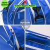 Tannius 3-5 Racket Tennis Bag, with Shoe & Phone Compartment and Protective Pad, Super Roomy and Lightweight Racquet Bag for Tennis, Badminton (Blue) view 4