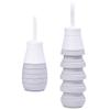 Gym Collapsible Water Bottle Camping Eco-friendly Folding Silicone Bottle,Climbing Hiking Outdoor Activities BPA Free Silicone Water Bottle for Women Men Kids 500ml (silver gray) view 1