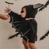 AGQT It's My 1st Halloween Outfit Black Bat Costume Cloak Romper Hat Halloween Costumes Long Sleeve 2PCS Romper Black Ear Size 0-6 Months(70) view 4