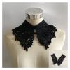 Embroidery ABS Pearl Three-Dimensional Flower Lace Collar DIY Polyester Button Fake Collar Decorative Dress Collar (Size : YL2110) view 3