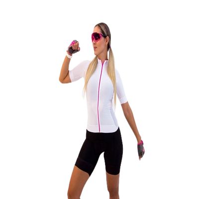 CYTSH Triathlon Women's Cycling Jersey One-piece Dress Short Sleeve Set Cushion Cycling Sportswear (Color : 1, Size : X-Large)