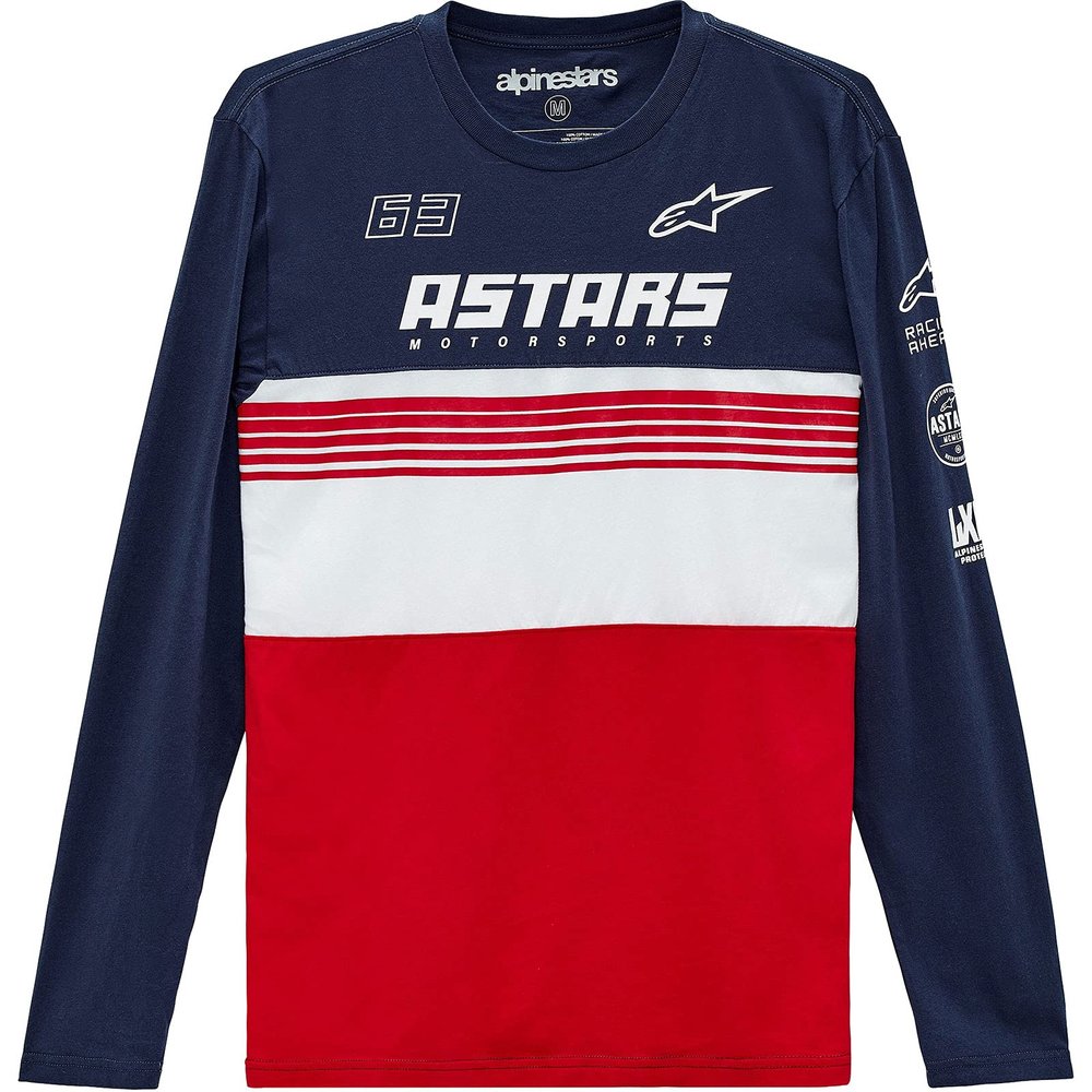 Alpinestars Men's Turbo Shirts,Navy/Red,X-Large
