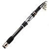 DKEKE 1.8-3m Portable Telescopic Fishing Rod Carbon Fiber Material Fishing Tackle Freshwater/Saltwater Sea Fishing Pole DKEKE (Color : Black, Length : 2.4 m) view 1