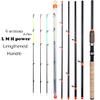 DKEKE Fishing Rod Lengthened Handle6 Sections Fishing Rod L M H Power Carbon Fiber Travel Rod Fishing Tackle DKEKE (Color : Light Green) view 2