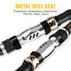 DKEKE 1.8-3m Portable Telescopic Fishing Rod Carbon Fiber Material Fishing Tackle Freshwater/Saltwater Sea Fishing Pole DKEKE (Color : Black, Length : 1.8 m) view 3