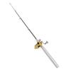 DKEKE Portable Pocket Telescopic Mini Fishing Pole Pen Shape Folded Fishing Rods Lightweight Reel Wheel Rod Fish Tackle DKEKE (Color : Silver) view 1