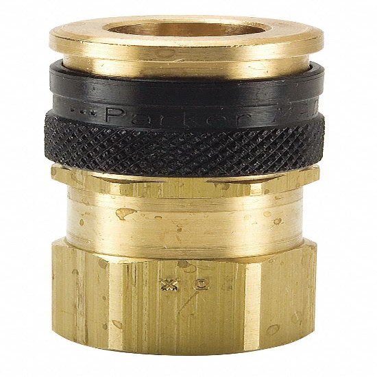 Parker Brass Industrial Coupler Body - HF-371-8FP