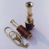 Beautiful Designer Brass Wooden Telescope Keyring Lot of 2 Pcs Brass Telescope Keyring Wooden Bounded Keychain 3" view 2