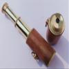 Beautiful Designer Brass Wooden Telescope Keyring Lot of 2 Pcs Brass Telescope Keyring Wooden Bounded Keychain 3" view 3