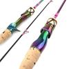 DKEKE 1.68m Colorful Solid Tip Trout Lure Fishing Rod UL Power Ultralight 3-7g Carbon Spinning/Casting Rod Probale Fishing Pole DKEKE (Color : White) view 2
