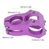 Alomejor 31.8 Stem 45mm Mountain Stem Short Stem Aluminum Alloy Hollow Short Handle for 31.8mm Handlebar() view 2