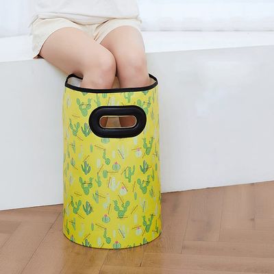 ESTELLEF Collapsible Bucket,Portable Foldable Bucket Water Container Wash Basin for Fishing,Camping,Gardening, Travel,Outdoor Activities,Lightweight & Durable,Space-Saving (Color : Yellow, Size : 9L)