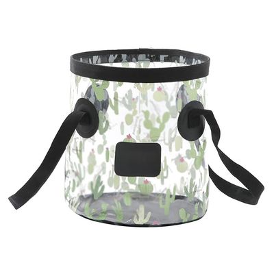 ESTELLEF Transparent Collapsible Bucket,Multifunctional Portable Wash Basin Folding Bucket Water Container Fishing Bucket for Travelling Camping Hiking Fishing Gardening (Color : C, Size : 20L)
