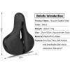 UOOD Bike Seat Cover | Premium Bicycle Saddle Cushion Bike Seat Waterproof Cover | Extra Padded Comfort for Road Mountain or Spinning Class Cycling Comfortable and Breathable view 2