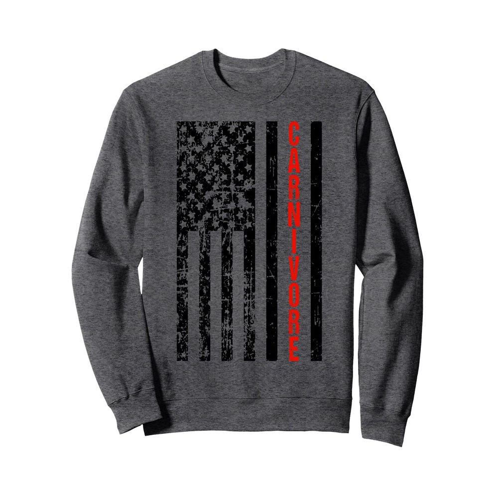 American Flag Carnivore Diet Meat Eater Sweatshirt
