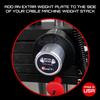 Micro Gainz GymPin Weight Stack Extender Pin for Cable Machine & Home Gym, Designed for Weight Lifting & Strength Training Allowing Additional Olympic Weight Plates, Made in The USA (Size 5/16) view 3