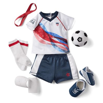 American Girl Team USA - Soccer Set for 18 Inch Dolls