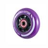 Rollerex VXT500 Inline Skate Wheels  2-Pack (Optional Bearings, Spacers and Washers) - Durable Replacement Roller Blade Wheels for Indoor & Outdoor Skating (Royal Purple, 76mm) view 2