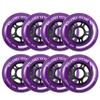 Rollerex VXT500 Inline Skate Wheels 8-Pack - 85A Durable Roller Blade Wheels for Indoor & Outdoor Skating - Fits Standard 608 Bearings (Royal Purple, 76mm) view 1