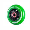 Rollerex VXT500 Inline Skate Wheels  2-Pack (Optional Bearings, Spacers and Washers) - Durable Replacement Roller Blade Wheels for Indoor & Outdoor Skating (Turf Green, 76mm) view 2