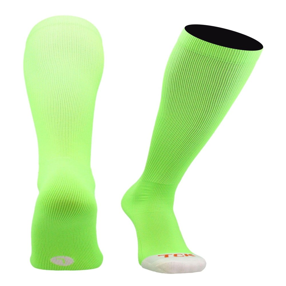 MadSportsStuff Pro Line Over the Calf Baseball Socks (Neon Green, X-Large)