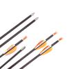 Spine 350 Arrow 28.5 Inch Arrow Target Practice Arrow Hunting Arrow Carbon Arrows Compound Bow Recurve Bow Adult Youth Archery Indoor Outdoor Shooting Bullet Tip 12pc view 1