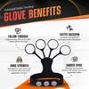 Spike Glove - Volleyball Training Aid - Great for Improving Power, Accuracy and Topspin on Serves and Spikes - Stretchy Silicone Glove Trains Aggressive Wrist Flick and Downward Finger position 3 pack view 2