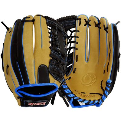 PHINIX 14" Slowpitch All Pigskin Softball Gloves (Beige&Black)