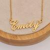 Aoloshow Miriam Name Necklace Heart Charm Pendant 18k Gold Plated Stainless Steel Jewelry for Womens Graduation view 4
