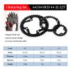 BUCKLOS MTB Crankset Square Taper with 22/24/26/32/38/42/44T Chainring Set, 170mm 104/64 BCD Hybrid Mountain Bike Crankset 8/9/10 Speed Compatible with Shimano Sram FSA. view 3