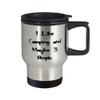 Sarcasm Camping s, I Like Camping and Maybe 3 People., Birthday Travel Mug For Camping view 2
