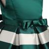 AIMJCHLD Elegant Girls Kids Sleeveless Ruffles Striped Ball Gown Wedding Party Bridesmaid Bowknot Summer Flower Dress 2T 3T(Green, 100) view 4