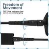 BPS 'Storm' 7.2mm Surfboard Leash - 7 ft Premium Strong Leg Rope - Stainless Steel Swivels Triple Rail Saver - SUP Paddle Boarding Surfboarding Straight Leashes - with Hidden Key Pocket (Koru Black) view 3
