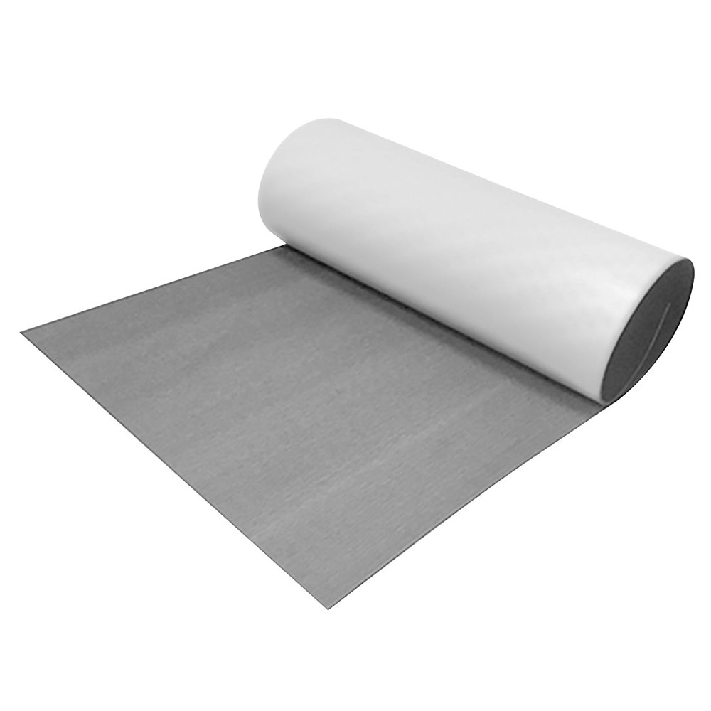 LYNICESHOP EVA Foam Teak Floor Decking Sheet Non-Slip Boat Flooring Mats with Self-Adhesive, Boat Deck Flooring Mats (Light Grey(NO Stripe), 94.5" X 35.4")
