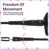 BPS 'Storm' Ultralite Surf SUP Coiled Leg Rope - 10 Foot Ankle Leash with Double Stainless Steel Swivels and Hidden Key Pocket - Surfboard Longboard Paddleboard Leash (Koru Black) view 3
