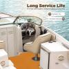 Yacht Flooring Mat Carpet EVA Foam Teak Floor Decking Sheet Non-Slip Marine Floor EVA Foam Yacht Teak Floor Carpet with Self-Adhesive, Boat Deck Flooring Mats(Brown(NO Stripe), 94.5" X 35.4") view 2
